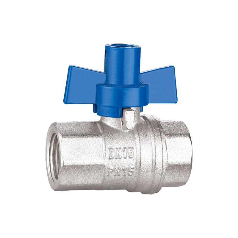 Valvola a sfera AMT-2052B con filettatura F/F cromata