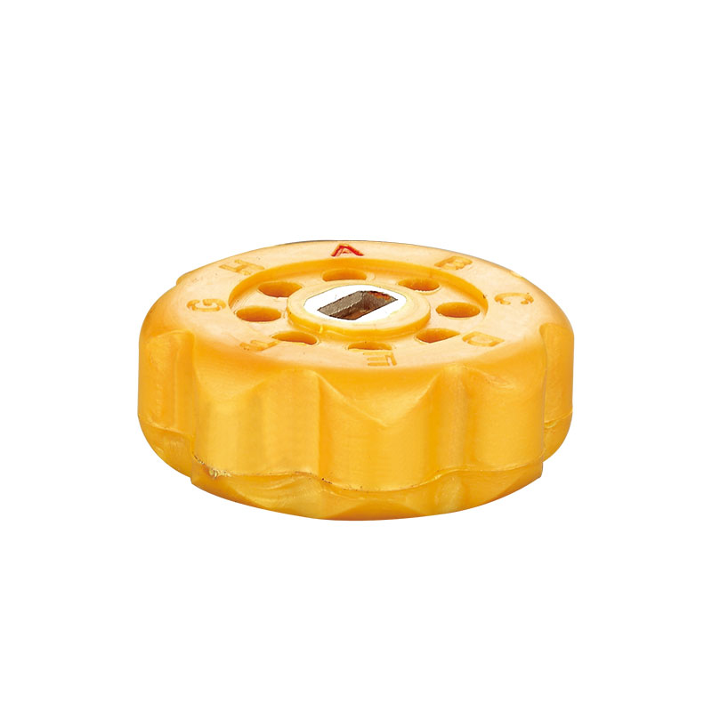 Valvola a passaggio totale in ottone forgiato con maniglia bloccata in plastica AMT-2060