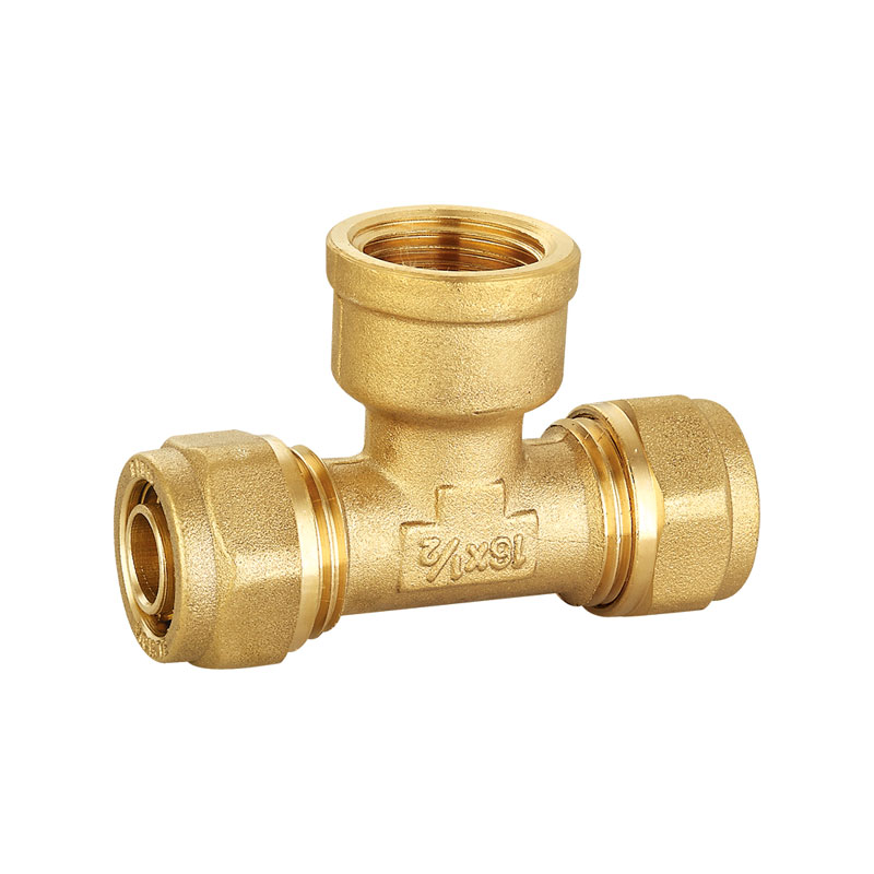 Raccordo professionale in ottone a T da 1/2 pollice AMT-1308