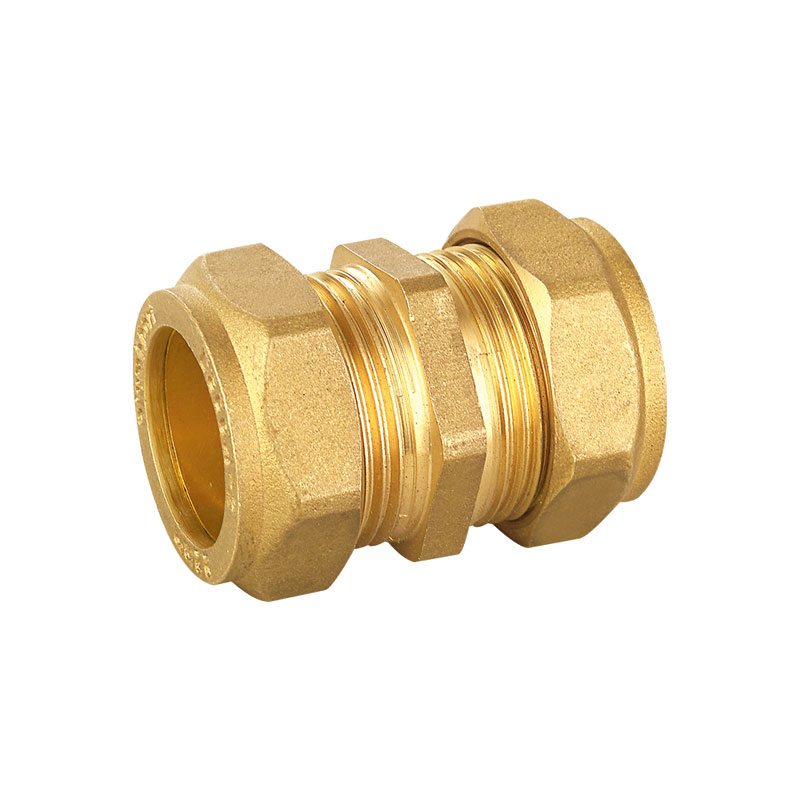 Raccordo per tubi in ottone con nipplo diritto a gomito a T AMT-1502