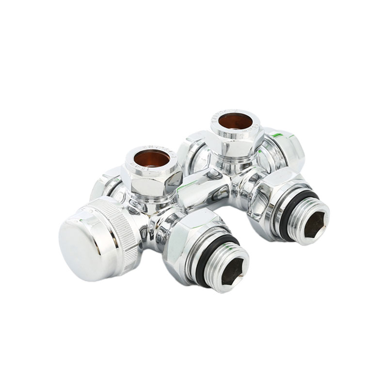 Valvola radiatore manuale in ottone cromato AMT-4036