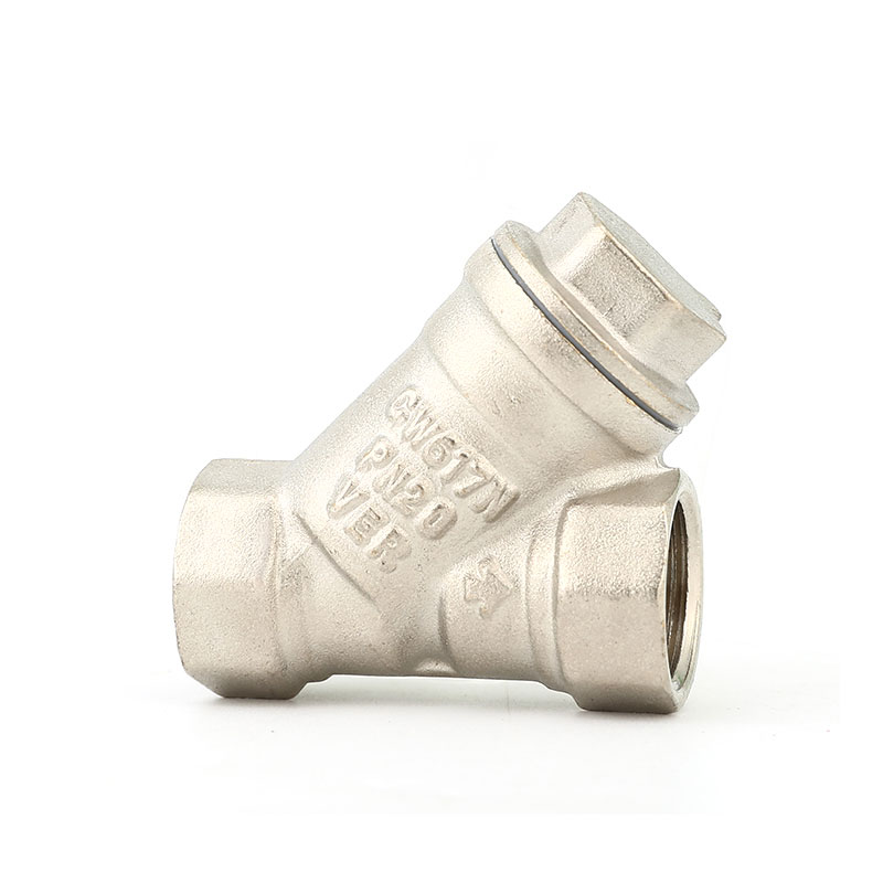Valvola di ritegno filtro tipo y in ottone cromato AMT-8003A